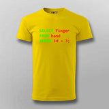 Programmer Humor Middle Finger T-Shirt For Men