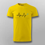 Travel Airplane Love HeartBeat T-shirt For Men