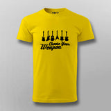 Choose Your Weapon Guitar Musician T-shirt for Men