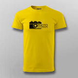 Photographer Round Neck  T-Shirt For Men