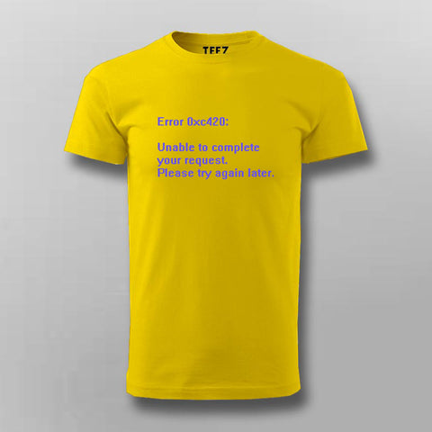 System Error 420 - Nerdy, Funny, Sarcastic T-shirt For Men