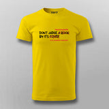 Don't Judge a Book ( Programmer ) By It's Cover ( Commit History) Funny Programming T-shirt For Men