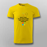No Windows in Apple Store Fun Tech T-Shirt