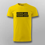 Username & Password Nerd Men’s T-shirt