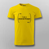 I am a Javascript Designer Funny Programming Tshirt for Men.