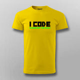 Coding Away the Crazy Men's T-Shirt - Therapeutic Programming