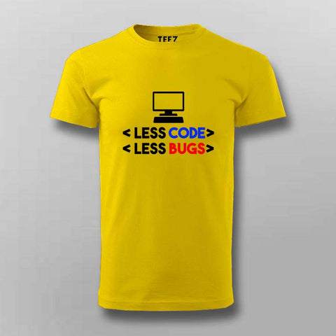 Less code Less bugs T-Shirt For Men