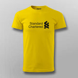 SCB - Standard Chartered Bank Logo  T-shirt For Men