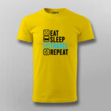 Eat Sleep Travel Repeat T-shirt For Men Online