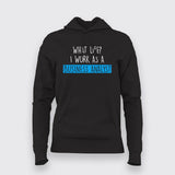 Data Business Analyst Hoodies For Women