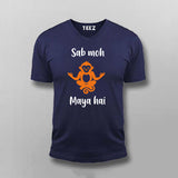 Sab Moh Maya Hai Hindi Meditation Slogan Men’s T-shirt