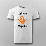 Sab Moh Maya Hai Hindi Meditation Slogan Men’s T-shirt