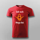 Sab Moh Maya Hai Hindi Meditation Slogan Men’s T-shirt