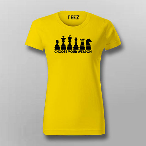 Buy this Choose your weapon Chess T-shirt From Teez