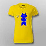 Simple Illustration of a nuclear bomb T-Shirt For Women Online India