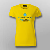 Keep Calm Shirt for IOS Swift Developers T-Shirt For Women