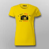 I May Snap At Any Moment: Women's Photo Tee