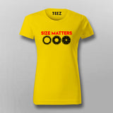 Lens Size Matters: Bold Women's Photographer Tee