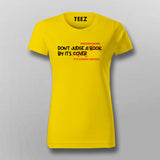 Don't Judge a Book ( Programmer ) By It's Cover ( Commit History) Funny Programming T-shirt For Women