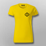 EF Cyrillic Logo Alphabet  T-shirt For Women