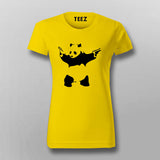 Panda With A Gun - Cute but Dangerous T-Shirt