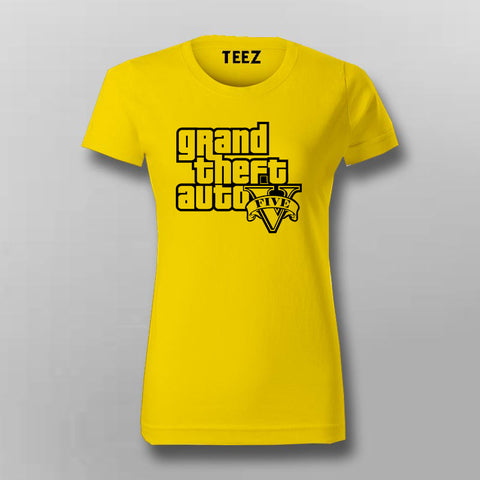 Grand Theft Auto(GTA) V T-Shirt For Women Online India