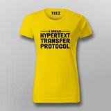 HTTP Protocol Geek Tee for Women - Speak Internet