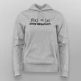 Avoid Negativity Maths Funny T-Shirt For   Women