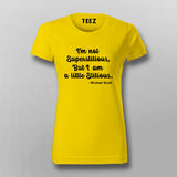 I'm Not A Superstitious But I'm A Little Stitious  T-Shirt For Women Online 