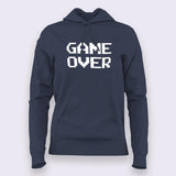 Game Over classic 8-bit Hoodies For Women