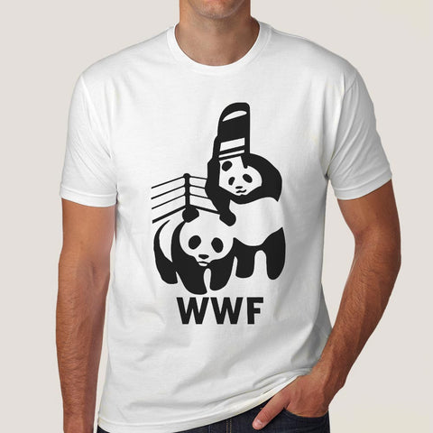 WWF/WWE Panda Parody Men's T-shirt