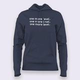 One more level... Gaming Addiction Hoodies For Women India