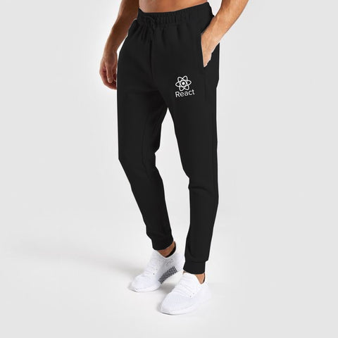 React Js Javascript Casual joggers with Zip for Men –