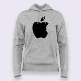 Steve Jobs in Apple Logo - Hoodies For Women