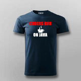 Coders Run On Java T-Shirt For Men