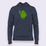 Android Mascot Hoodies For Women