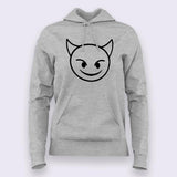Evil Smiley Face Hoodies For Women