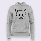 Evil Smiley Face Hoodies For Women