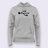 USB Icon Hoodies For Women