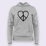 Love and Peace Hoodies For Women
