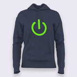 Power Button Hoodies For Women India