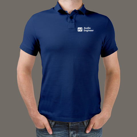 Audio Engineer polo T-Shirt For Men Online India 