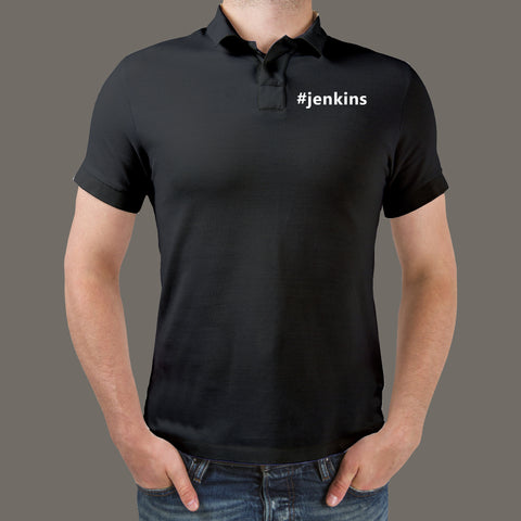 Hashtag Jenkins Programmer  Polo T-Shirt For Men