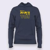 May The Source Be With You! Linux/Starwars Hoodies For Women