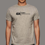 404 Sorry! Motivation Not Found Men's Funny Programming T-shirt online india