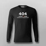 404 Freedom Not Found Funny T-shirt For Men