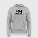 404 Freedom Not Found Funny T-Shirt For Women