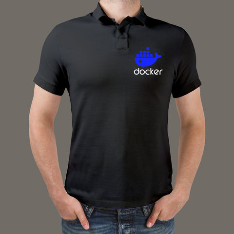 Men's Docker Container Wizard Polo T-Shirt