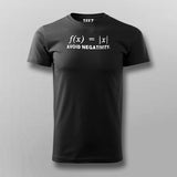 Avoid Negativity Maths Funny T-Shirt For Men