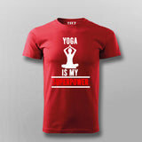 Yoga Is My SuperPower Yoga T-shirt For Men